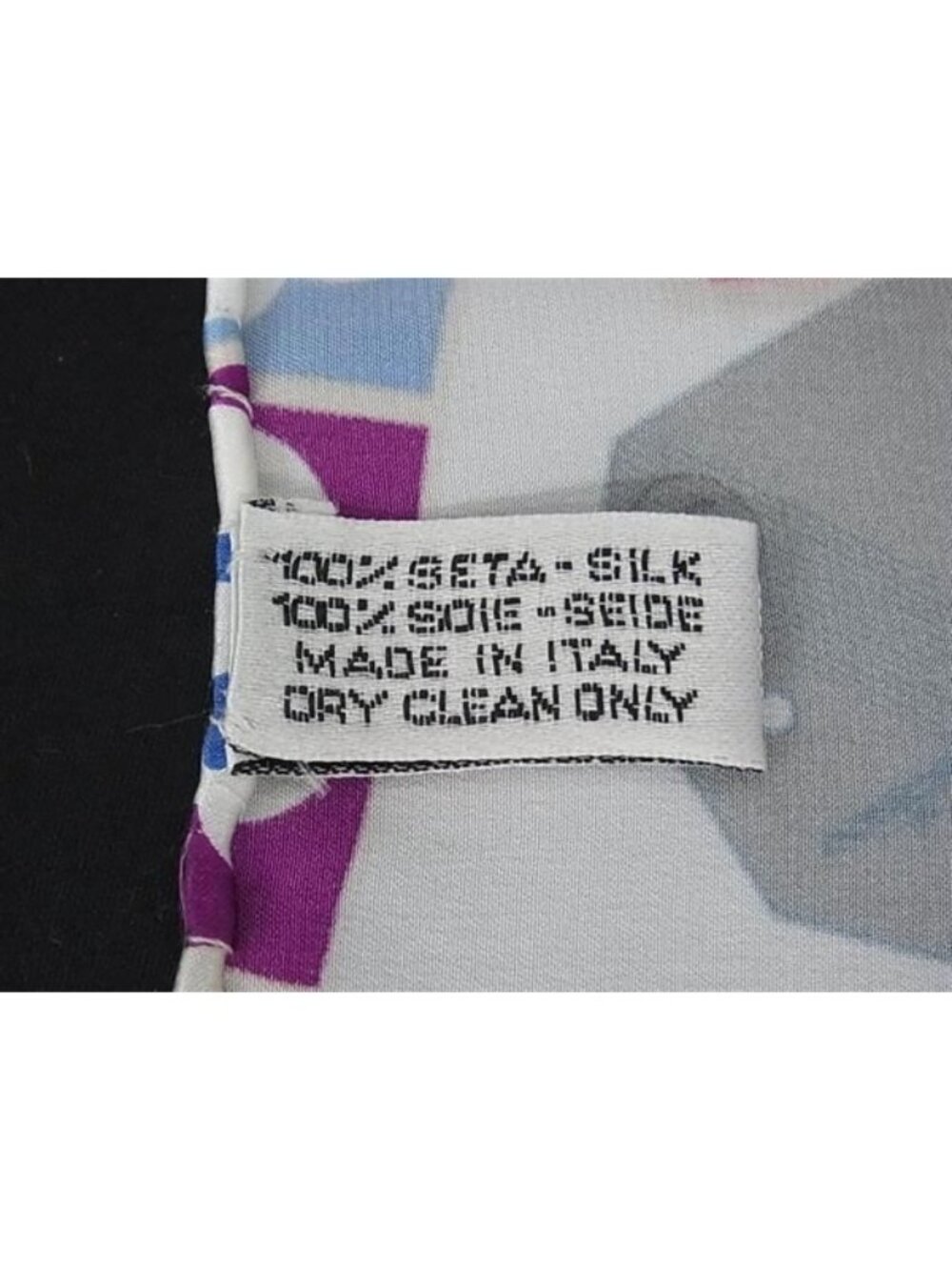 Chanel CC Logo Air Line Silk Scarf Shawl White Multicolor - Picture 6 of 7